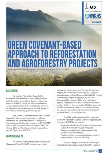 Green Covenant-based Approach to Reforestation and Agroforestry Projects