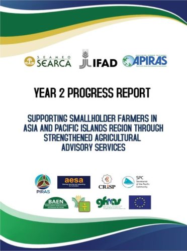 Year 2 Progress Report -Supporting Smallholder Farmers in Asia and Pacific Island Region Through Strengthened Agricultural Advisory Services